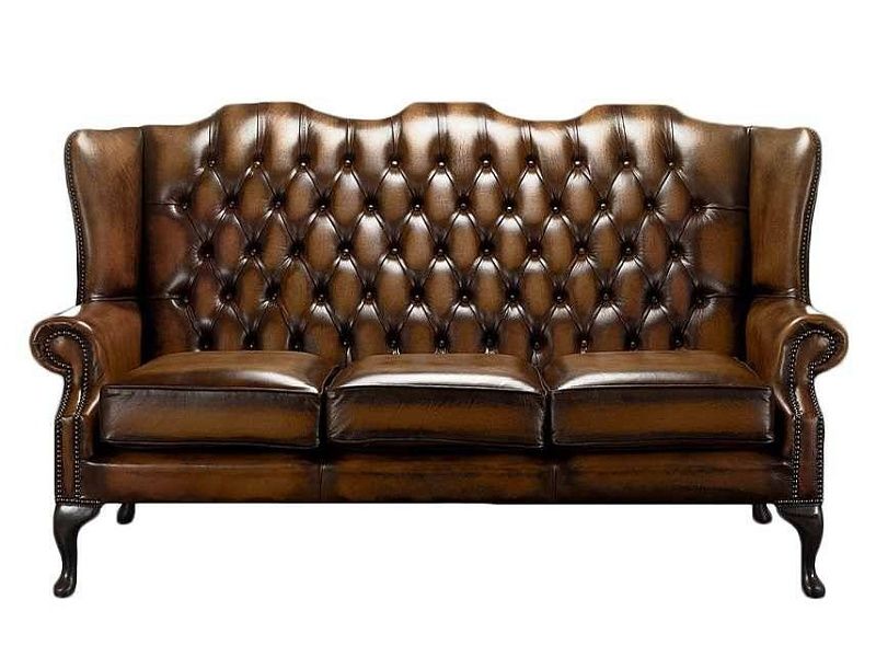 картинка Кожаный диван Dublin Chesterfield трехместный  от магазина Мебели